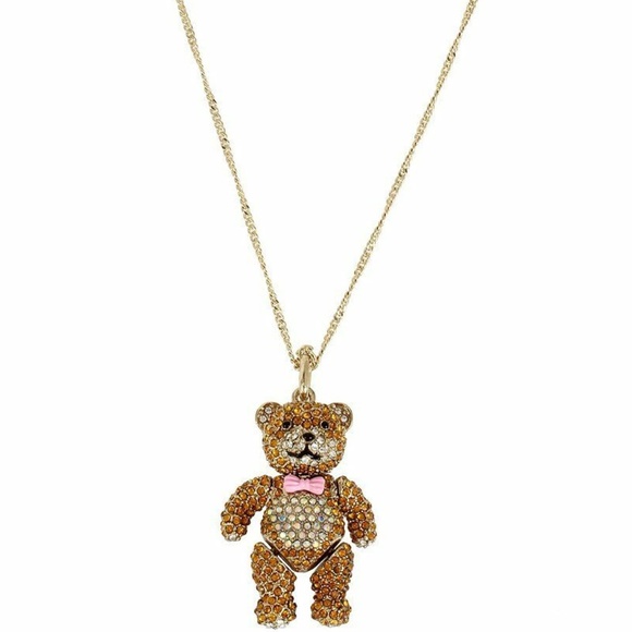 Betsey Johnson Jewelry - Betsey Johnson Teddy Bear Pendant Long Necklace